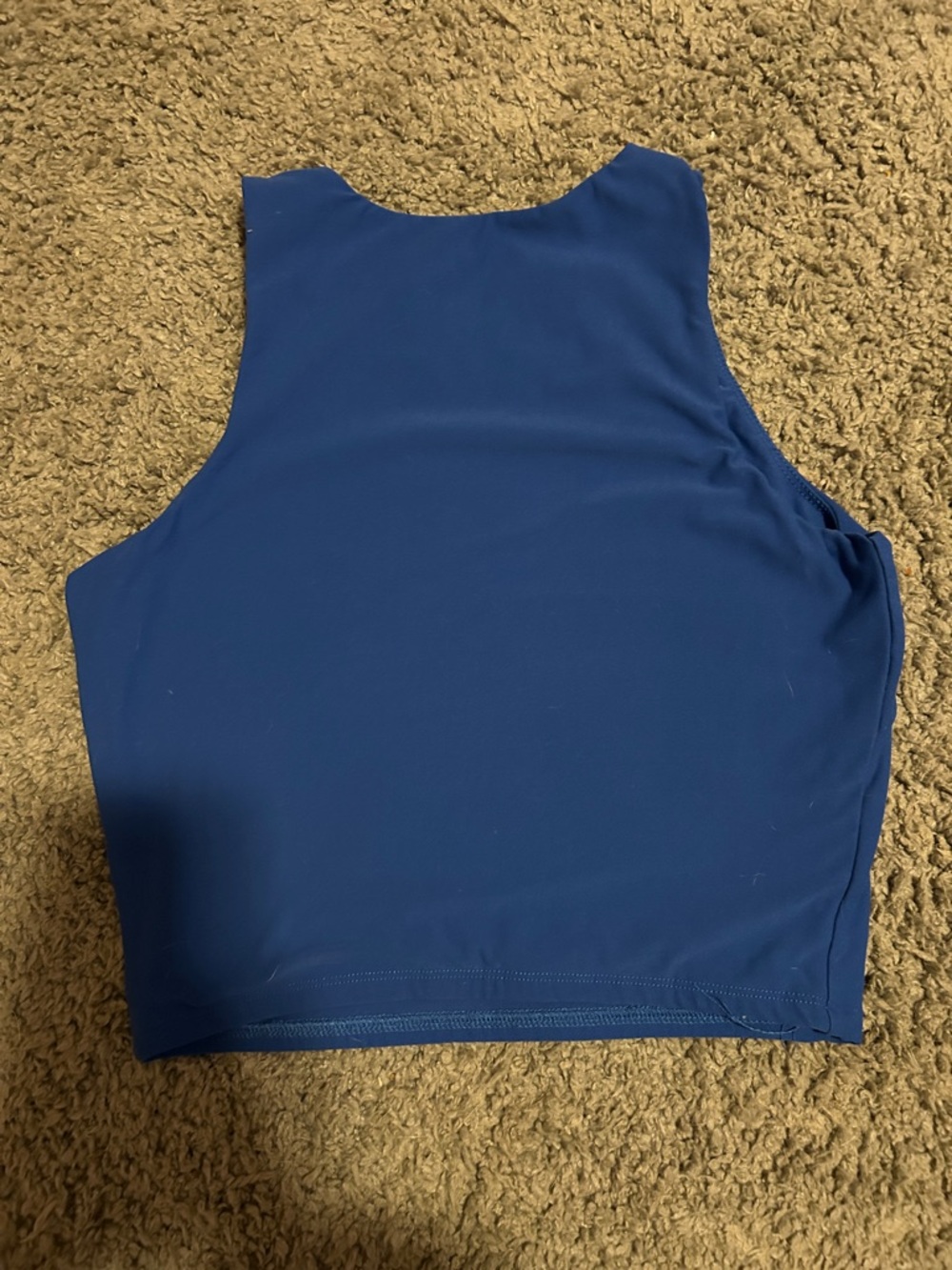 Women's High Neck Tank Top in Royal Blue